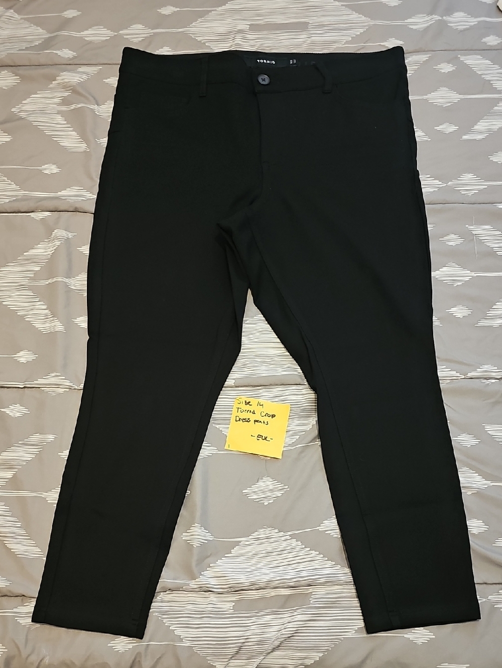 Torrid Black Womens Dress Pants - Classic Straight Fit 23in Inseam